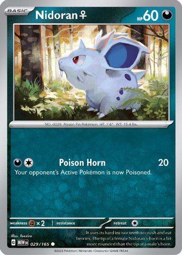 SV151 - 029 - Nidoran♀ (Reverse Holo)