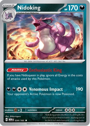 SV151 - 034 - Nidoking (Holo)