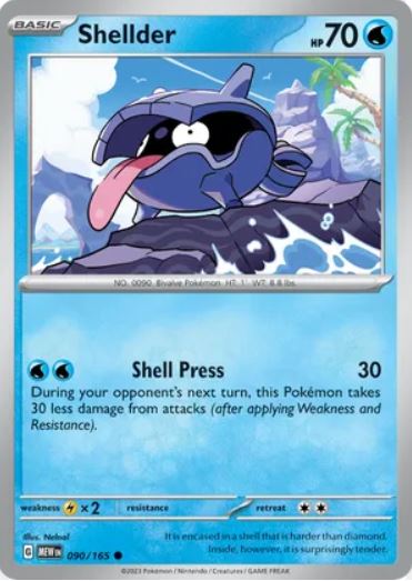 SV151 - 090 - Shellder (Reverse Holo)