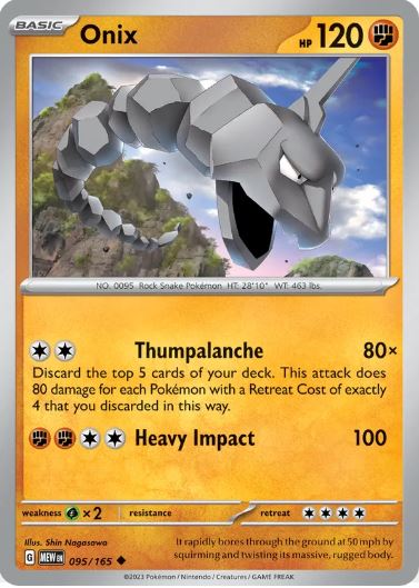 SV151 - 095 - Onix (Reverse Holo)