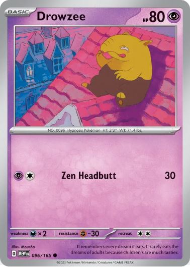 SV151 - 096 - Drowzee (Reverse Holo)