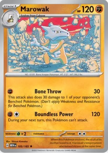 SV151 - 105 - Marowak (Holo)