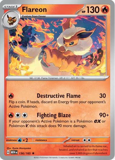 SV151 - 136 - Flareon (Holo)