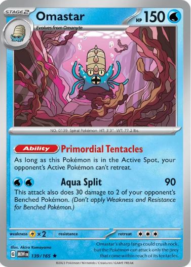 SV151 - 139 - Omastar (Reverse Holo)