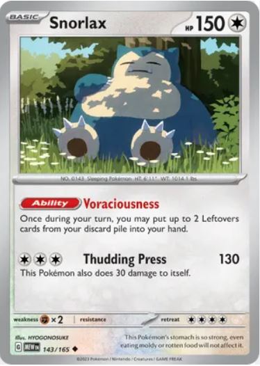 SV151 - 143 - Snorlax