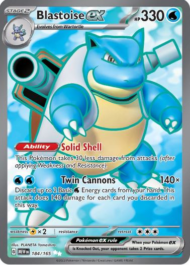 SV151 - 184 - Blastoise ex