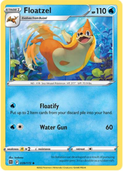 BS039 - Floatzel (Reverse Holo)