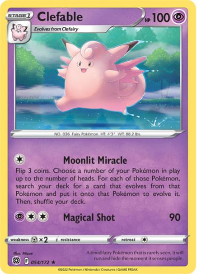 BS054 - Clefable (Reverse Holo)