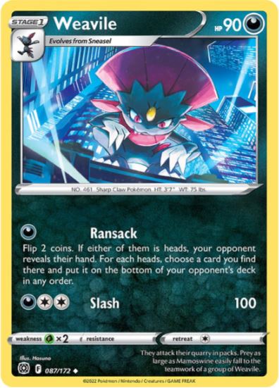 BS087 - Weavile (Reverse Holo)