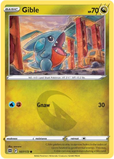 BS107 - Gible (Reverse Holo)