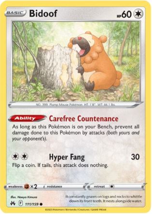 CZ111 - Bidoof (Reverse Holo)