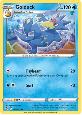 EVS025 - Golduck (Reverse Holo)