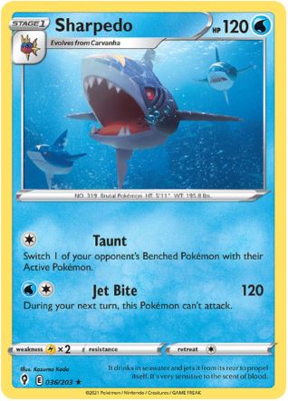 EVS036 - Sharpedo (Reverse Holo)