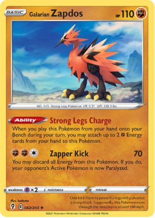 EVS082 - Galarian Zapdos (Holo)