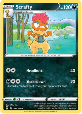 EVS099 - Scrafty (Reverse Holo)