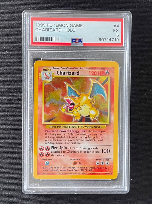 CHARIZARD HOLO - BASE - PSA 5