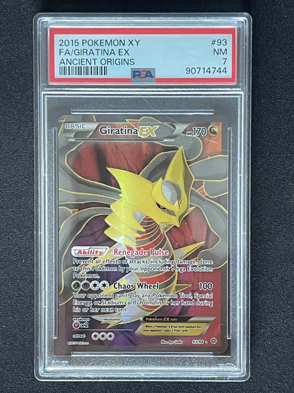 GIRATINA EX FULL ART - ANCIENT ORIGINS - PSA 7