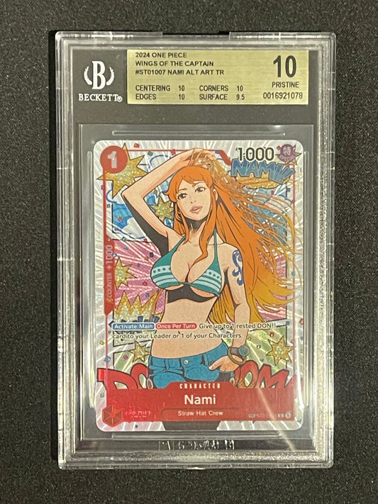 2024 ONE PIECE - WINGS OF THE CAPTAIN - NAMI ALT ART TR - BGS 10