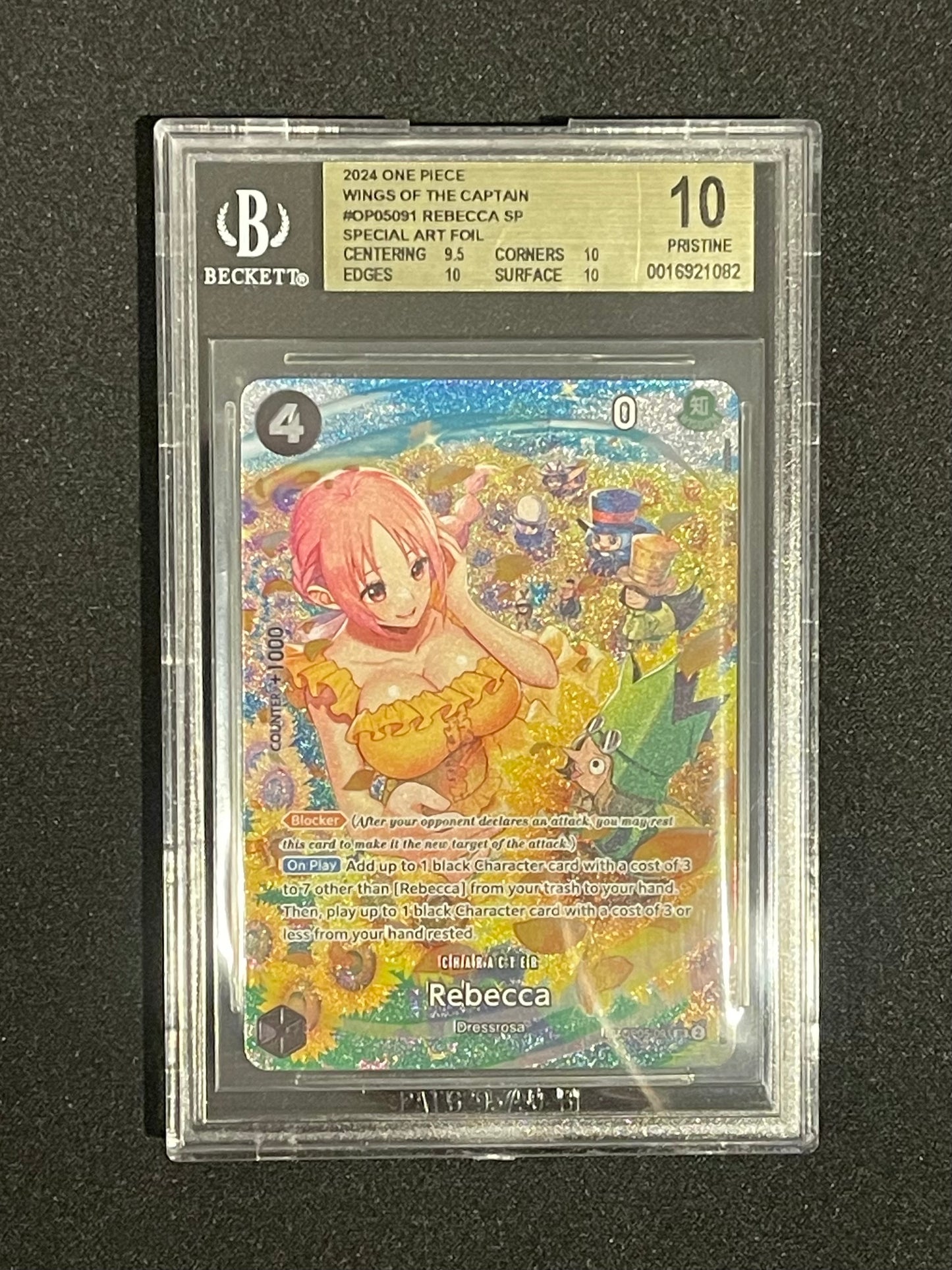 2024 ONE PIECE - WINGS OF THE CAPTAIN - REBECCA SP SPECIAL ART FOIL - BGS 10