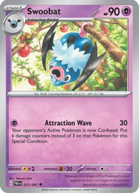 PAF033 - Swoobat (Reverse Holo)