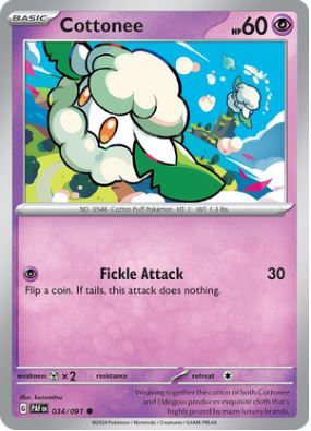 PAF034 - Cottonee (Reverse Holo)