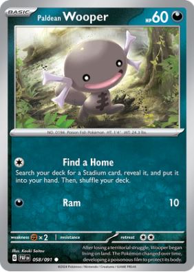 PAF058 - Paldean Wooper (Reverse Holo)