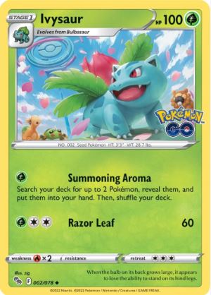 PG002 - Ivysaur (Reverse Holo)