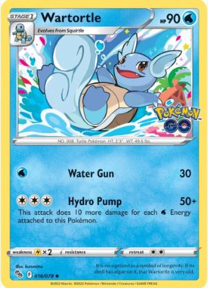 PG016 - Wartortle (Reverse Holo)