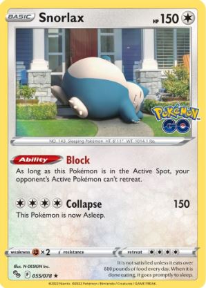 PG055 - Snorlax (Reverse Holo)