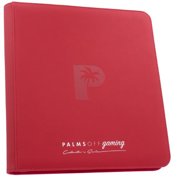 Palms Off Collector’s Series 12 Pocket Zip Binder – RED