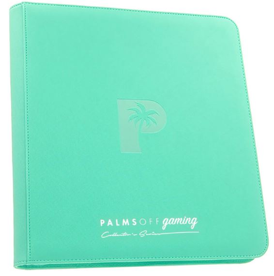 Palms Off Collector’s Series 12 Pocket Zip Binder- TURQUOISE