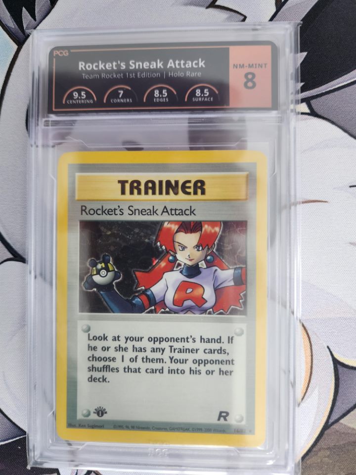 1st Edition Holo Rocket's Sneak Attack