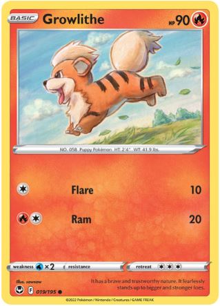 ST019 - Growlithe (Reverse Holo)