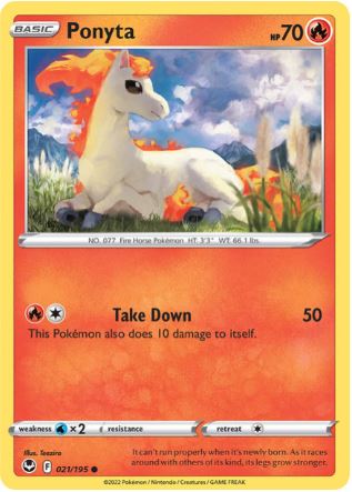 ST021 - Ponyta (Reverse Holo)