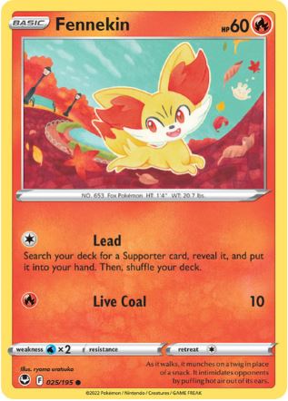 ST025 - Fennekin (Reverse Holo)