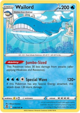 ST038 - Wailord (Reverse Holo)