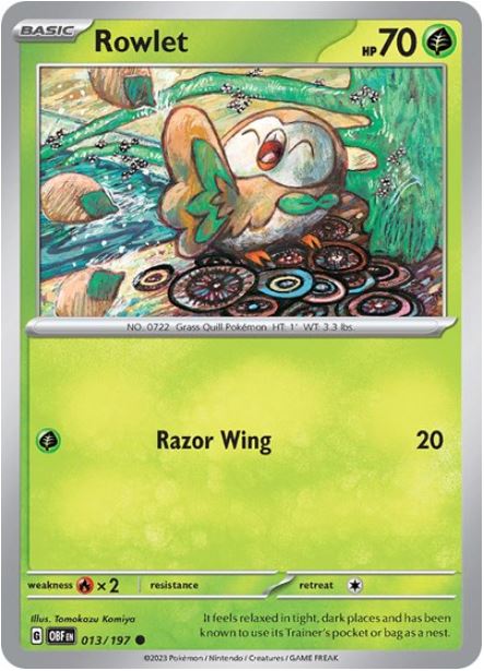 SVOF013 - Rowlet (Reverse Holo)