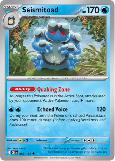 SVOF052 - Seismitoad (Reverse Holo)