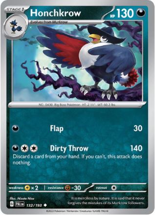 PE132 - Honchkrow (Reverse Holo)