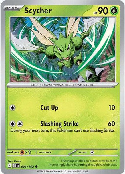 SVTF-001/162 - Scyther (Reverse Holo)