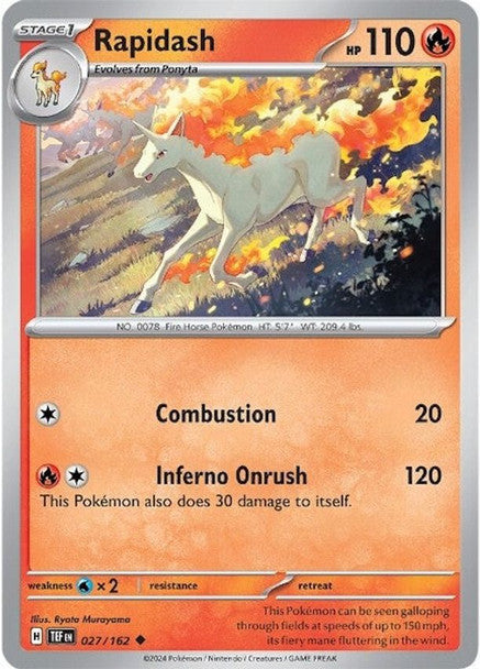 SVTF-027/162 - Rapidash (Reverse Holo)