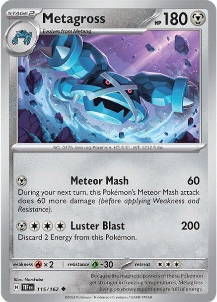 SVTF-115/162 - Metagross (Reverse Holo)