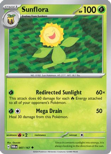 SVTM 007/167 - Sunflora (Reverse Holo)