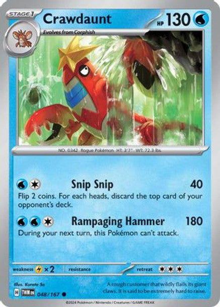 SVTM 048/167 - Crawdaunt (Reverse Holo)