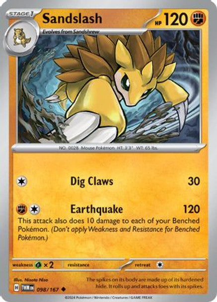 SVTM 098/167 - Sandslash (Reverse Holo)