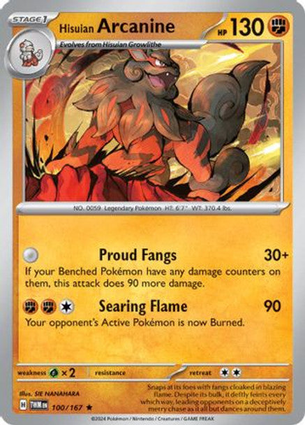 SVTM 100/167 - Hisuian Arcanine (Holo)