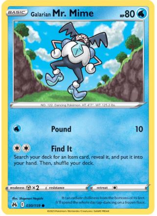 CZ030 - Galarian Mr. Mime (Reverse Holo)