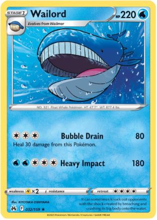 CZ032 - Wailord (Reverse Holo)