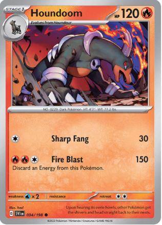 SV034 - Houndoom (Reverse Holo)