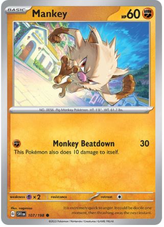 SV107 - Mankey (Reverse Holo)